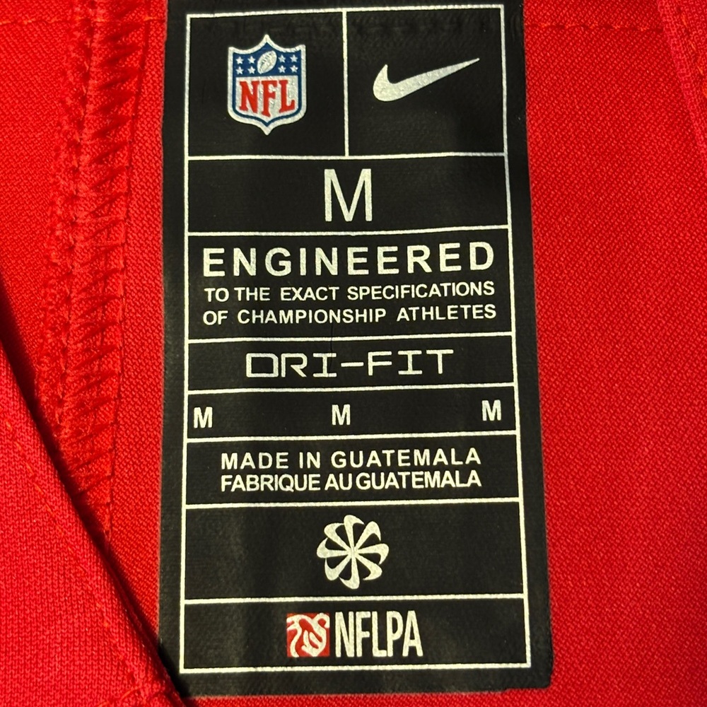 Nike Red Josh Allen Color Rush Jersey 17 Buffalo Bills - Picture 3 of 4